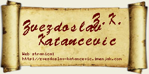 Zvezdoslav Katančević vizit kartica